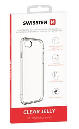 SWISSTEN POUZDRO CLEAR JELLY APPLE IPHONE 7/8/SE 2020 TRANSPARENTNÍ