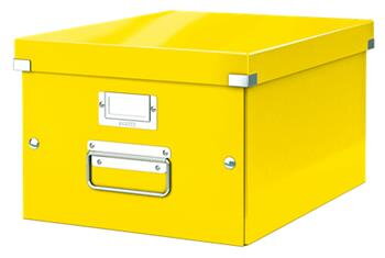 LEITZ Univerzální krabice  Click&Store, velikost M (A4), žlutá