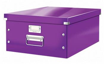 LEITZ Univerzální krabice  Click&Store, velikost L (A3), purpurová