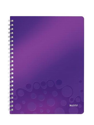 LEITZ Blok  WOW A4, PP, linka, purpurová