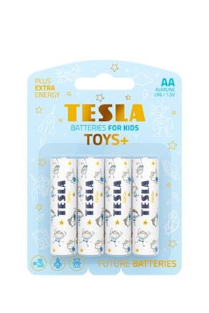Tesla AA TOYS+ BOY alkalická, 4 ks