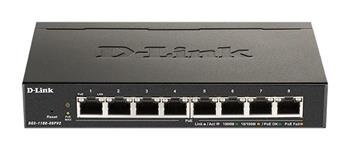 D-Link DGS-1100-08PV2 8-Port PoE Gigabit Smart Managed Switch- 8-Port 1000BaseTX Auto-Negotiating 10/100/1000Mbps Switch