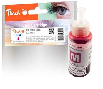 PEACH kompatibilná cartridge Epson 663M, C13T664340 magenta, 70ml