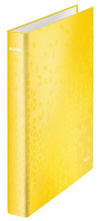 LEITZ Kroužkový pořadač  WOW, A4+, 4DR/25mm, žlutá