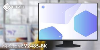 EIZO 24" EV2485-BK, 1920 x 1200, IPS,16:10, 5ms, 350 cd/m2, 1000:1, DP/HDMI/USB-C, černý