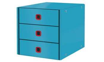 LEITZ Zásuvkový box  Click&Store COSY, 3 zásuvky, klidná modrá