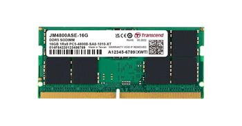 Transcend paměť 16GB SODIMM DDR5 4800 (JetRam) 1Rx8 2Gx8 CL40 1.1V