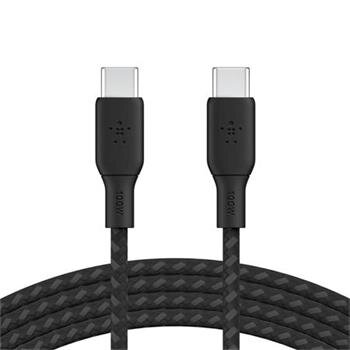 Belkin BOOST CHARGE™ USB-C na USB-C kabel 100W, 2m, černý - odolný
