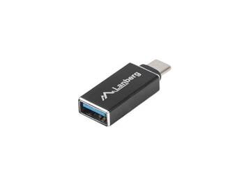LANBERG USB-C(M) 3.1 na USB-A(F) adaptér černý OTG