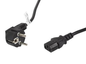 LANBERG CEE 7/7 na IEC 320 C13 POWER CORD 5M VDE černý