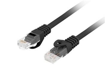 LANBERG Patch kabel CAT.6 UTP LSZH CU 1M černý Fluke Passed