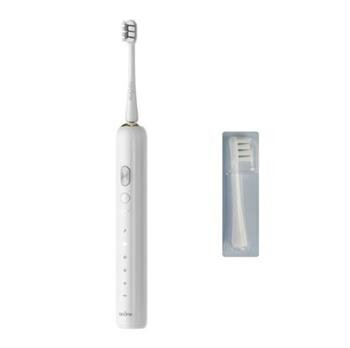 NANDME NX7000  elektrický sonický zubní kartáček s 12 náhradními hlavicemi - bílý