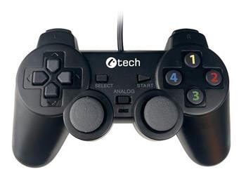C-TECH Gamepad Callon pro PC/PS3, 2x analog, X-input, vibrační, 1,8m kabel, USB