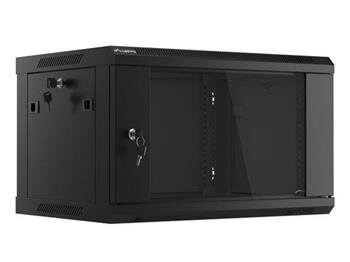 LANBERG RACK CABINET 19” WALL-MOUNT 6U/600X450 (FLAT PACK) V2 BLACK