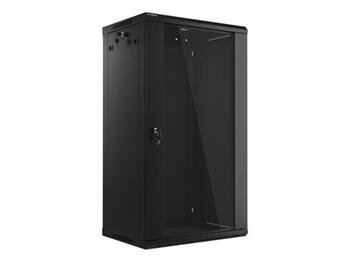 LANBERG RACK CABINET 19” WALL-MOUNT 22U/600X450 (FLAT PACK) BLACK   V2