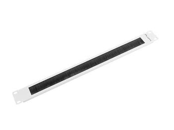 LANBERG 19" BRUSH PANEL 1U GREY