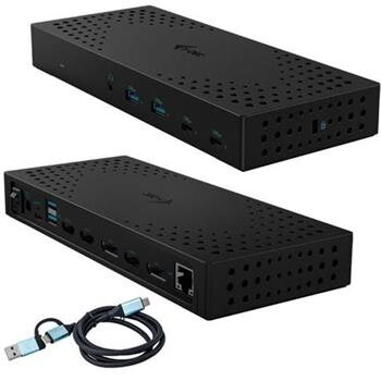 I-tec USB 3.0 / USB-C / Thunderbolt, 3x 4K Docking Station Gen 2 + Power Delivery 100W