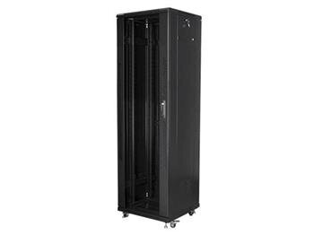LANBERG Volně stojící skříň 19" 42U/600x600 (v rozloženém stavu) černá (RAL9004)