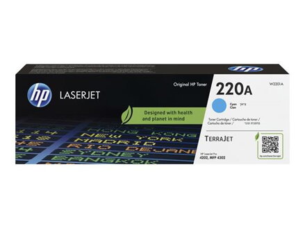 HP 220A Cyan Original LaserJet Toner Cartridge (1,800 pages)
