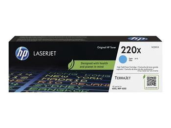 HP 220X Cyan Original LaserJet Toner Cartridge (5,500 pages)