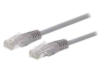 C-TECH Kabel patchcord Cat5e, UTP, šedý, 25m