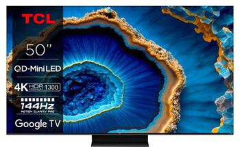 TCL 50C803 TV SMART Google TV QLED/126cm/4K UHD/4000 PPI/144Hz/MiniLED/HDR10+/Dolby Vision/Dolby Atmos/VESA