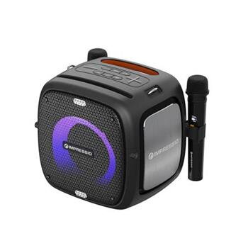 C-TECH repro Impressio Qubis, Party reproduktor, 80W, Bluetooth, SD, USB, AUX, 2x mikrofon