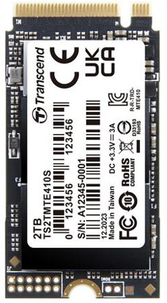 Transcend MTE410S 2TB SSD disk M.2 2242, NVMe PCIe Gen4 x4  5000MB/s R 4300MB/s W