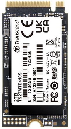 Transcend MTE410S 2TB SSD disk M.2 2242, NVMe PCIe Gen4 x4  5000MB/s R 4300MB/s W