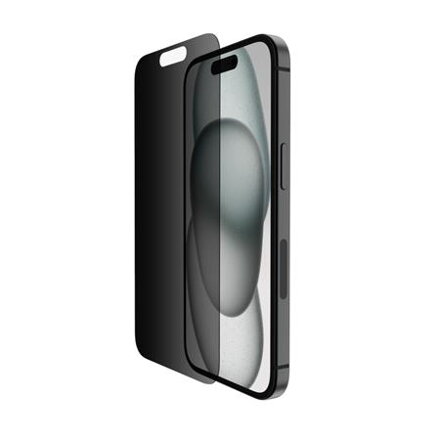 Belkin SCREENFORCE™ TemperedGlass Privacy Anti-Microbial ochranné privátní sklo pro iPhone 15 / iPhone 14 Pro