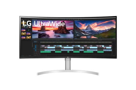 LG 38WN95CP-W.AEU 38" IPS 3840x1600/21:9/450cdm/1ms/DP/2x HDMI/2x USB-C/Repro/Thunderbolt/Zakřivený