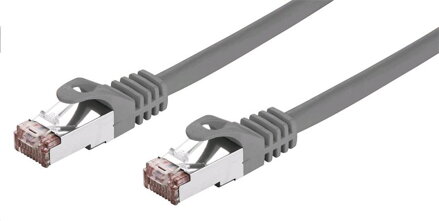 C-TECH Kabel patchcord Cat6, FTP, šedý, 15m