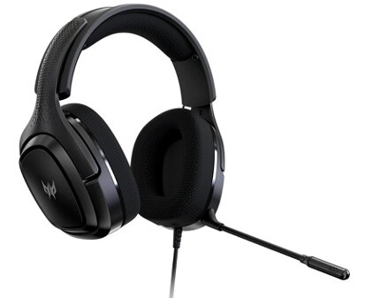 Acer Predator Galea 365 - herní sluchátka přes uši s 3,5mm konektorem nebo USB portem na ovladacím panelu; 7.1 surround