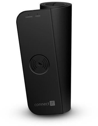 CONNECT IT CHARGE podložka pod klávesnici a myš s nabíjením Qi, vel. L (800 × 300 mm), ČERNÁ