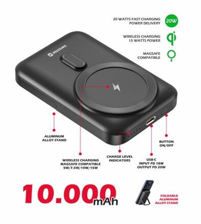 SWISSTEN POWER BANK PD 20W 10000 mAh (kompatibilní s MagSafe)