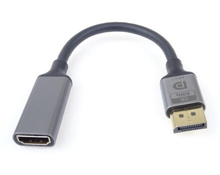 PremiumCord Adaptér USB-C na HDMI rozlišení obrazu 8K@60Hz,4K@144Hz Aluminium 20cm