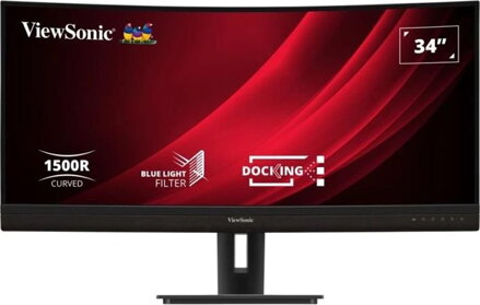 Viewsonic VG3456C 34" Curved Panel VA UWQHD/3440x1440/3000:1/5ms/HDMI/DP/USB-C/USB-A,B/LAN/VESA/Repro