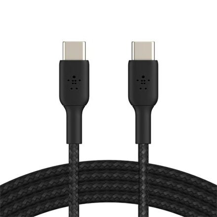 Belkin USB-C na USB-C kabel, 2m, černý - odolný