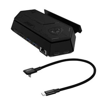 MSI Nest Docking Station, dokovací stanice pro MSI Claw, USB-C kabel, HDMI, USB, RJ45