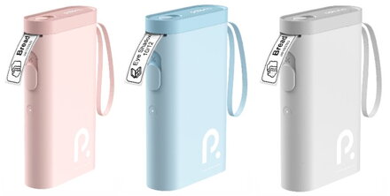 PEACH PE110 - tiskárna samolepících štítků, nabíjecí, růžová