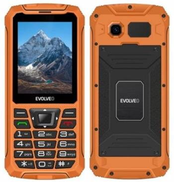 EVOLVEO StrongPhone Z6, vodotěsný odolný Dual SIM telefon, oranžová