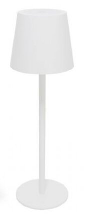 PLATINET TABLE WATERPROOF IP44 REGULATION RECHARGABLE WHTE