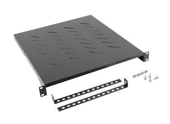LANBERG 19" PEVNÁ POLICE 1U/483X500MM MAX. NOSNOST DO 25 KG ČERNÁ