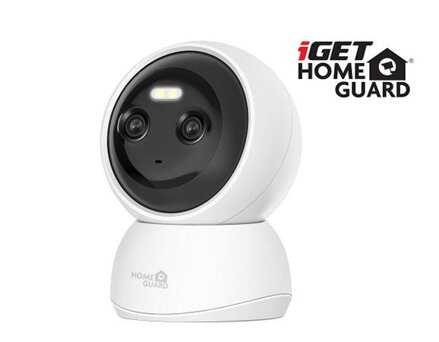 iGET HOMEGUARD HGWIP222 - Dual lens IP kamera, 2K rozlišení, 2x optika, se zvukem a nočním viděním