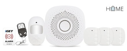 iGET HOME X1 Advanced - Domovní Wi-Fi smart alarm, kompletní set, podpora Tuya
