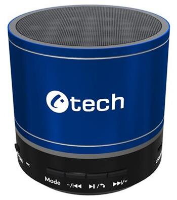 C-TECH reproduktor SPK-08L, bluetooth, baterie, USB-C, modrá