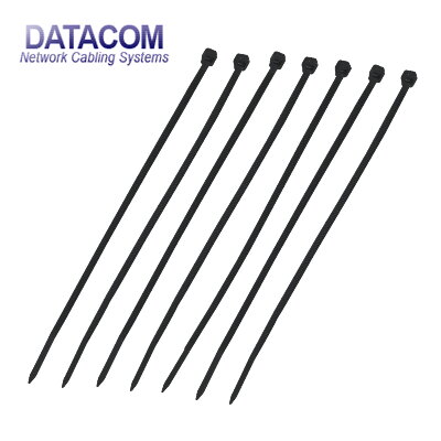 DATACOM Stahovací páska (3.6x300) černá 100ks