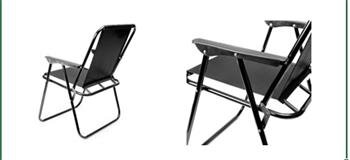 PLATINET KEMPINGOVÁ SKLÁDACÍ ŽIDLE 52*44*75 cm ČERNÁ