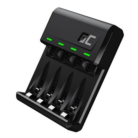 Green Cell VitalCharger pro baterie AA AAA R6 R03 Ni-MH s Micro USB a USB-C portem