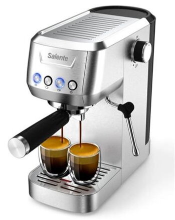Salente Coffio, pákový kávovar, nerez